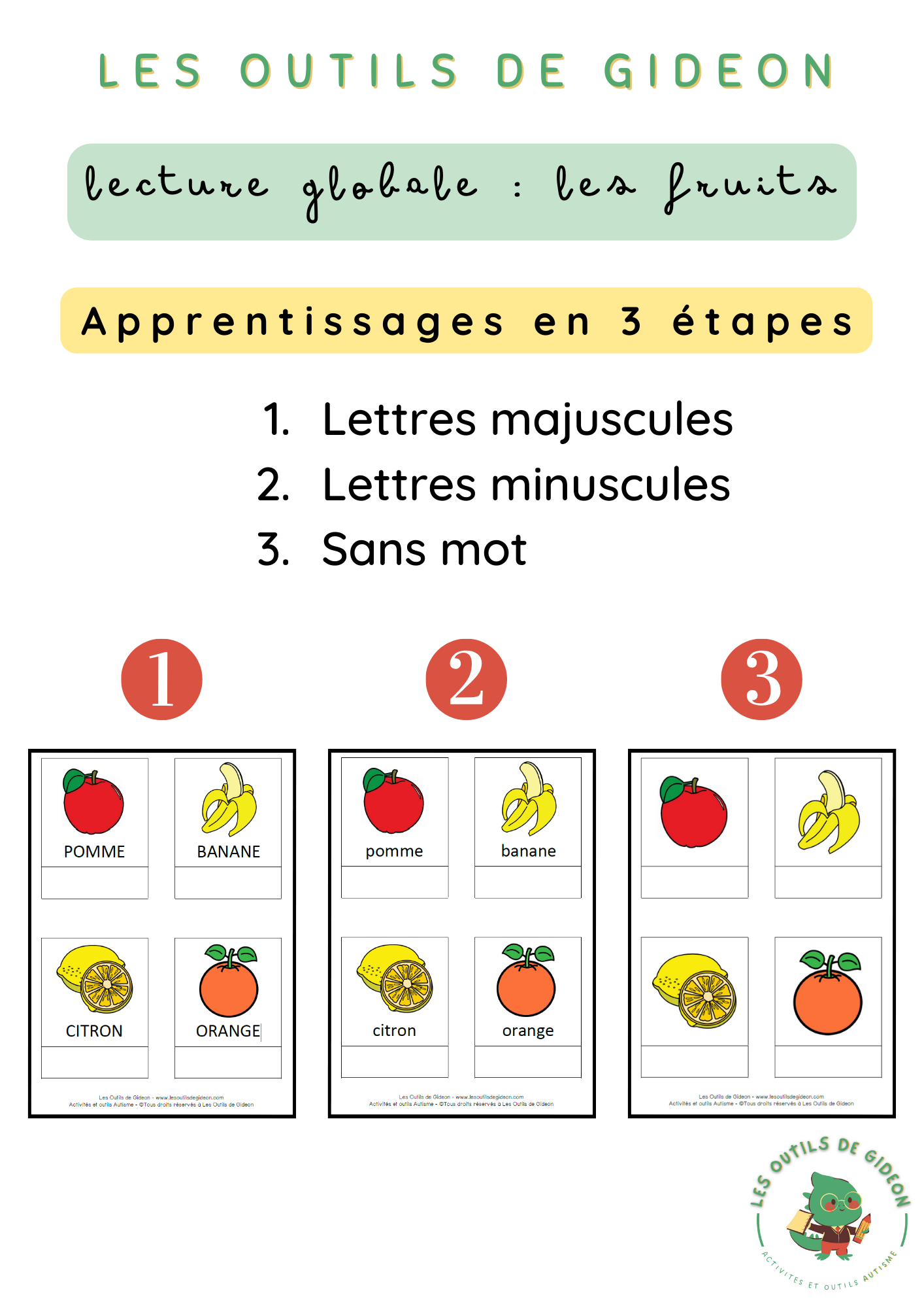 Lecture Globale : Les fruits
